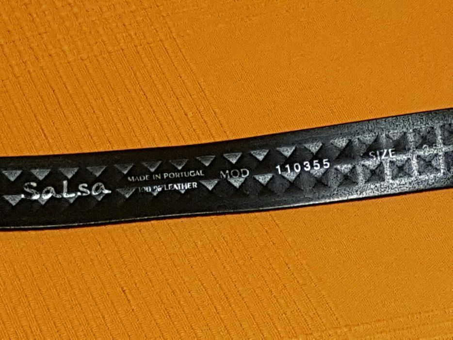 Cinto Salsa preto 95cm impecável