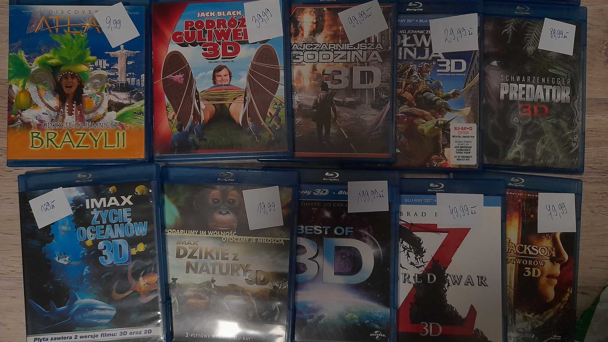 Sprzedam filmy na blu ray widoczne na zdjęciach, sklep Tychy