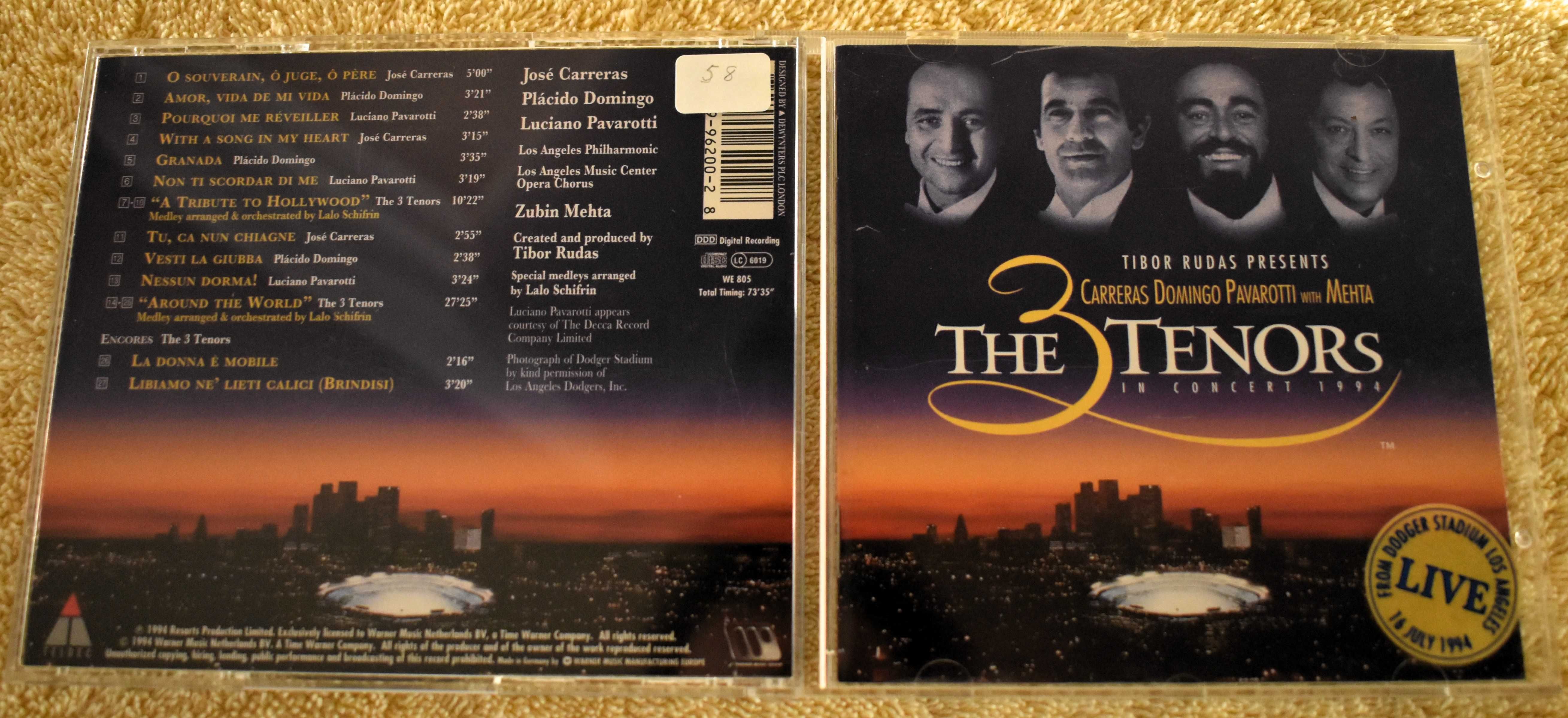 Carreras, Domingo, Pavarotti with Mehta - The 3 Tenors In Concert 1994