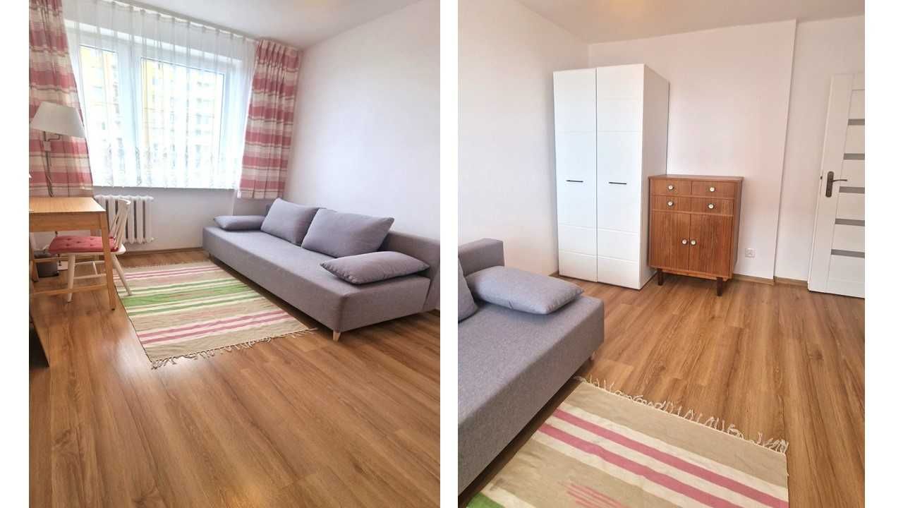 3 oddzielne pokoje, zielono, wszędzie blisko