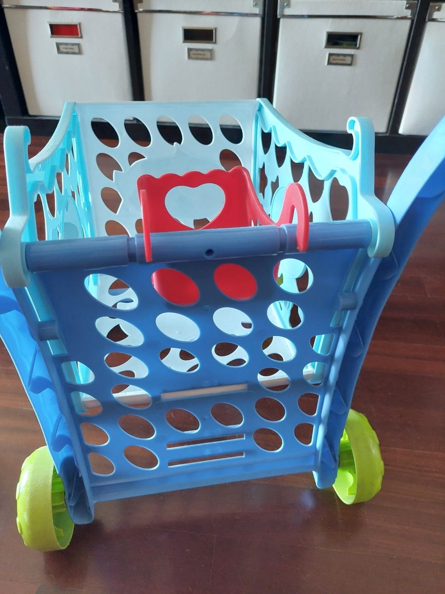 Carrinho de compras de brincar