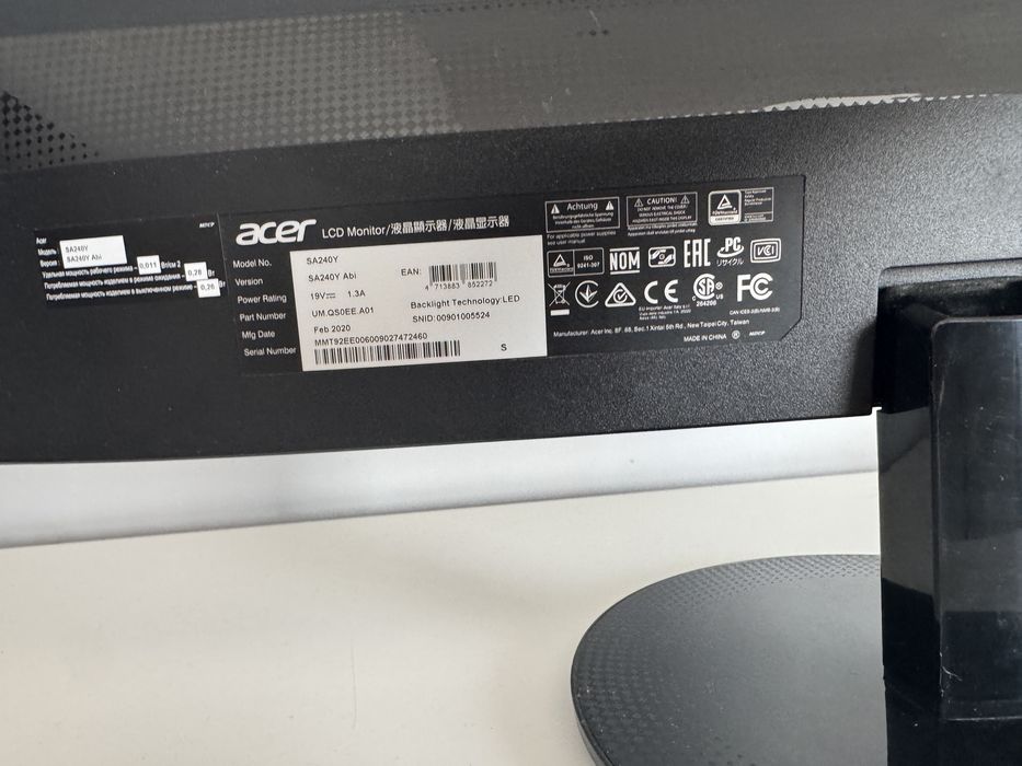 Monitor Acer SA240Y FULL HD LED
