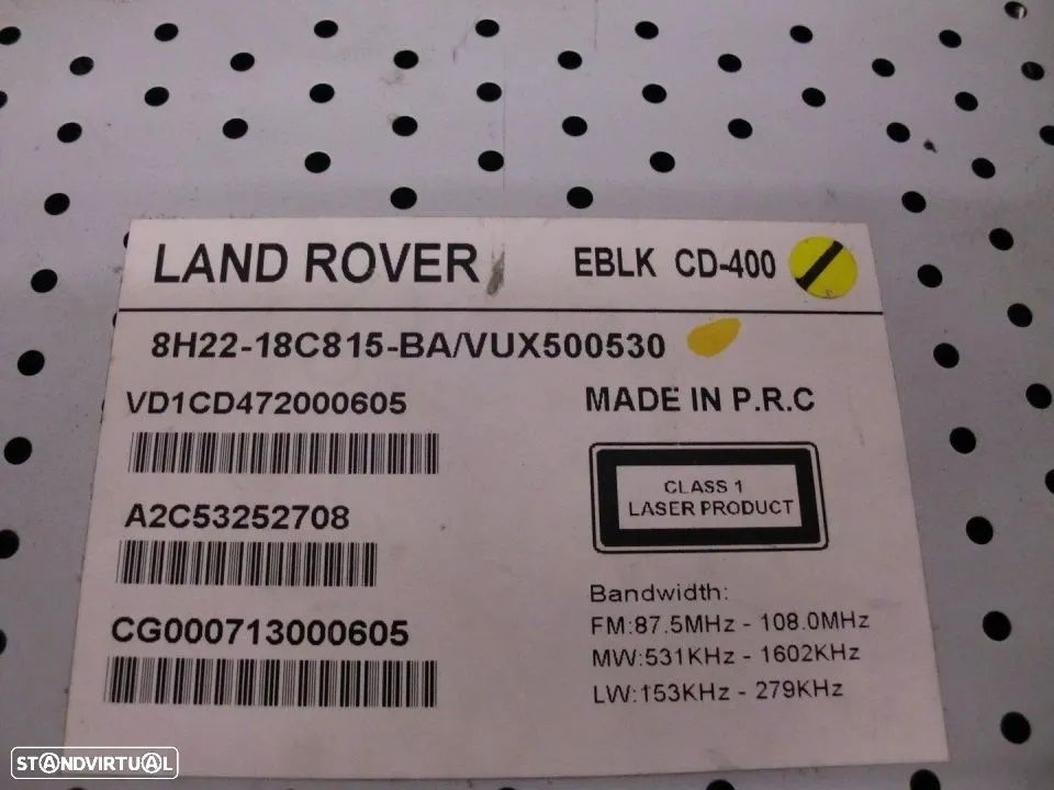 Land Rover Defender Discovery Range rover P38 rádios diversos