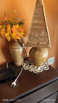 Lampa i wazon styl Afryki