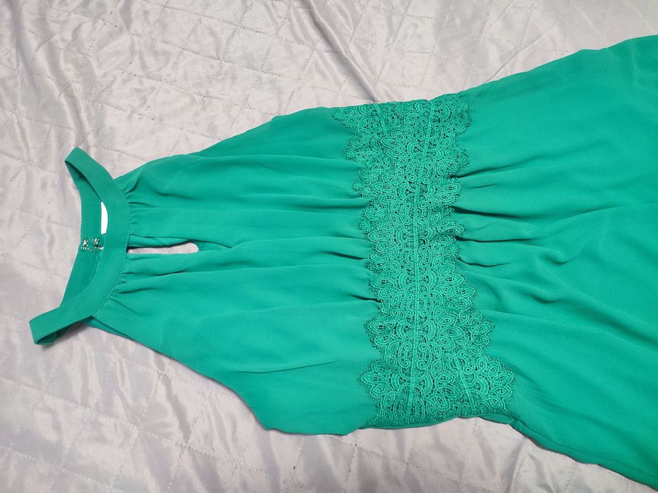 Sukienka Vila zielona turkus s m 36 wesele impreza