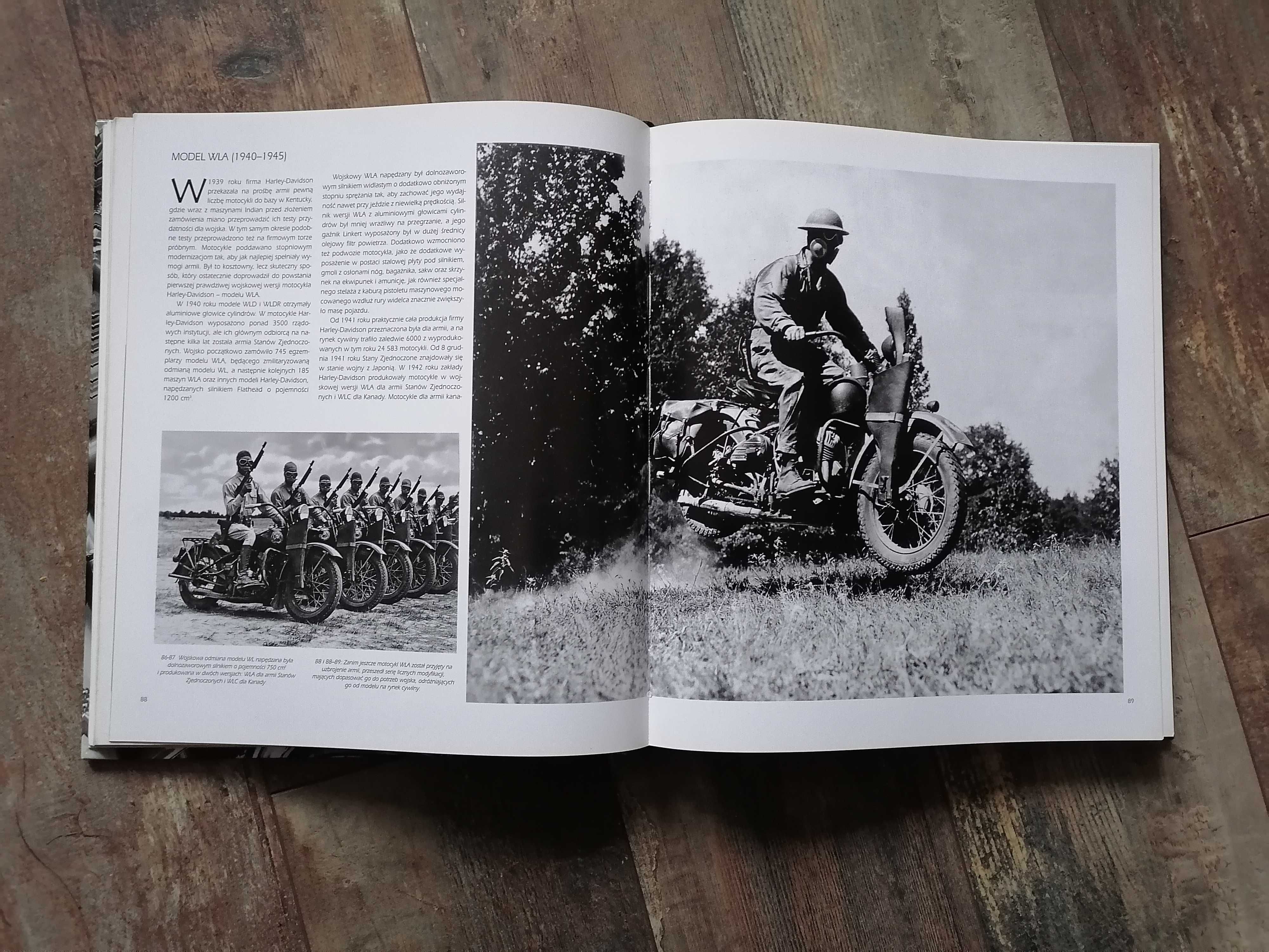 Album Harley-Davidson Legendarne Modele Polski! HD WLA WLC Motory