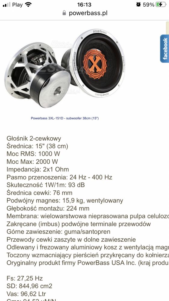 Subwoofer subwoofer 2000w