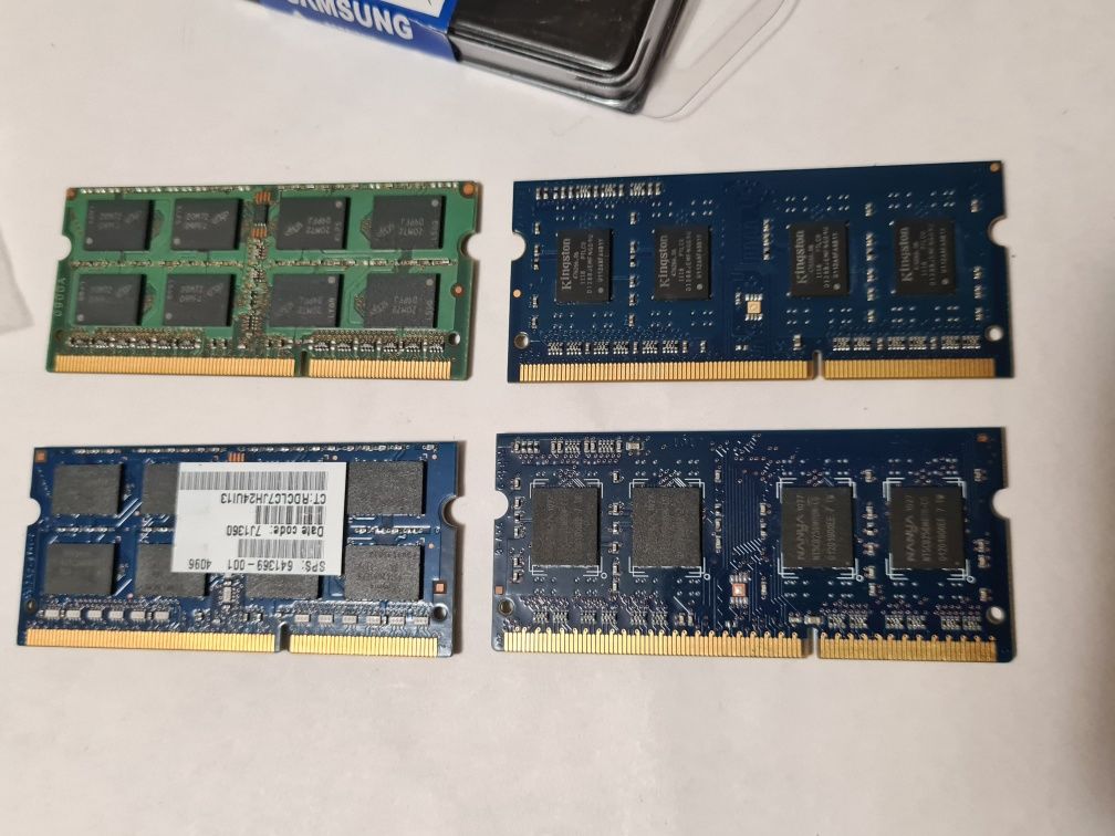 Оперативна Память для Ноутбука DDR3 MT16 4GB 2RX8 и Kingston 1GB 1Rx8