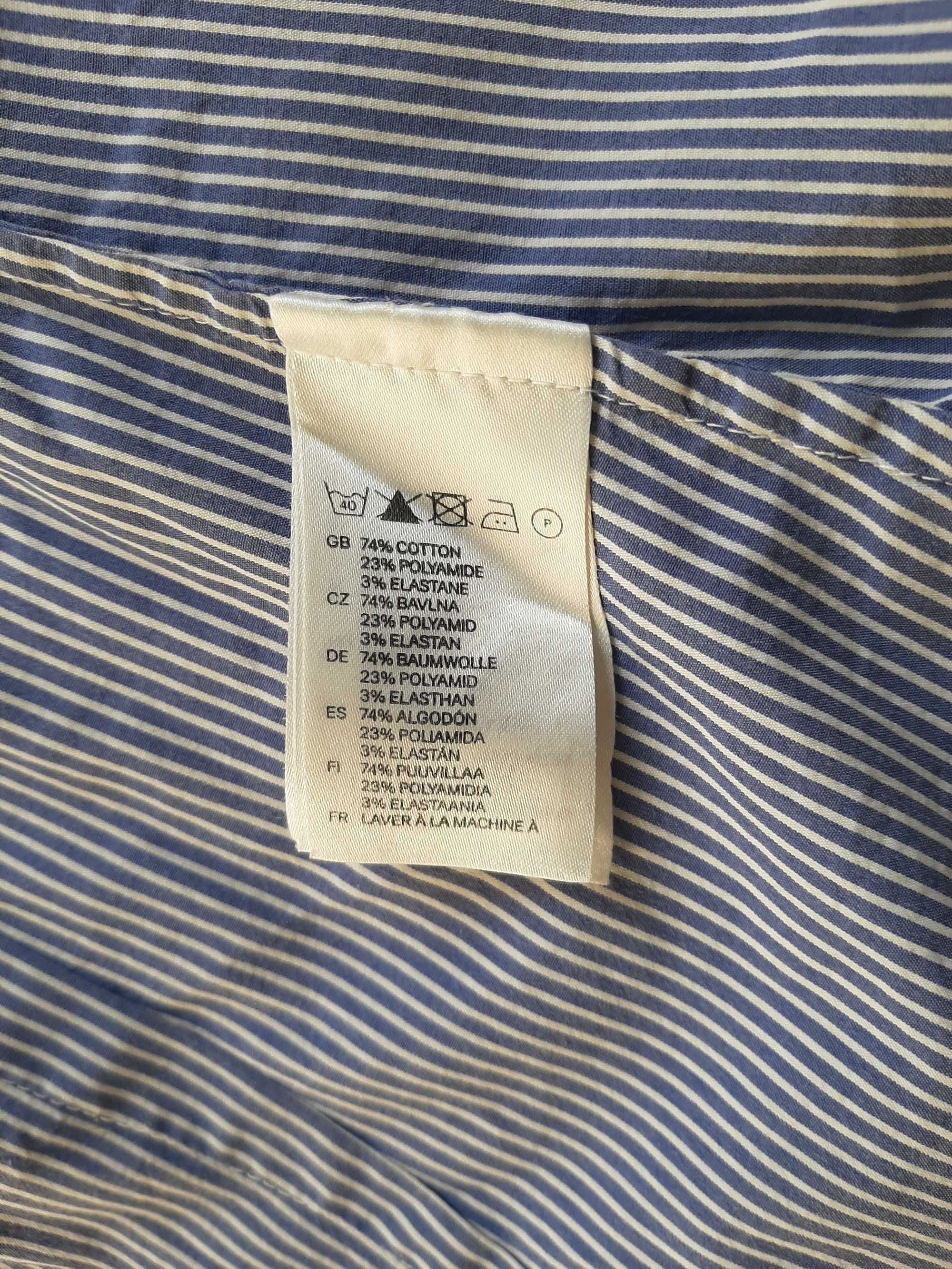 Koszula H&M w niebiesko-białe paski r. 36