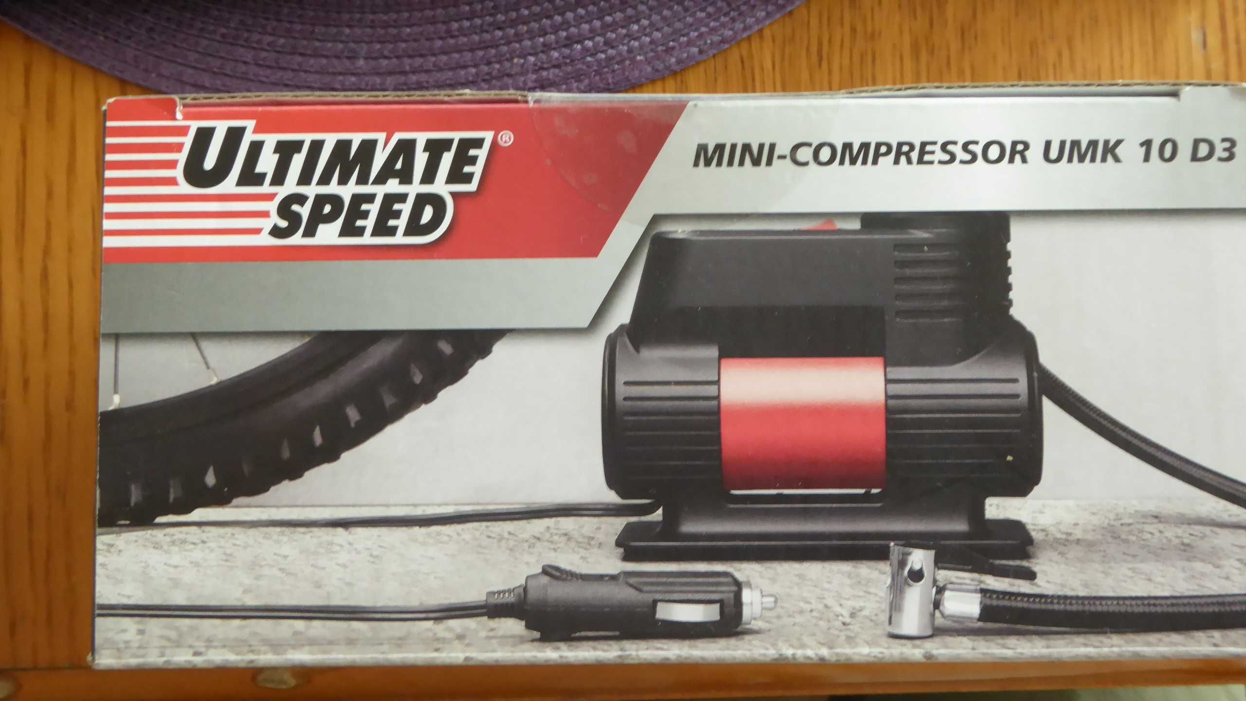 Nieużywany kompresor samochodowy 12V/10,3bar ULTIMATE SPEED UMK 10 D3