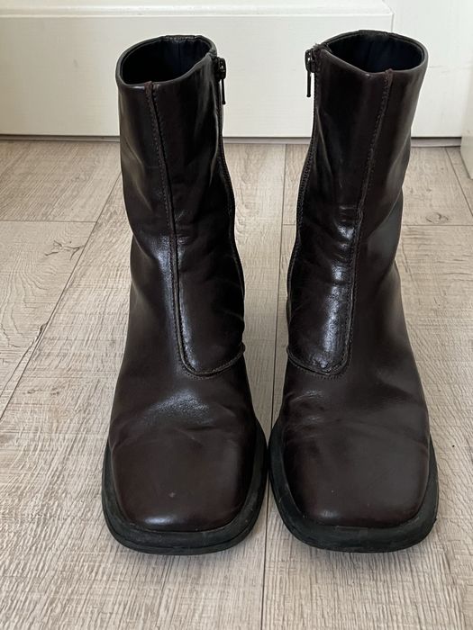 Шкіряні черевики з квадратним носком vagabond shoemakers