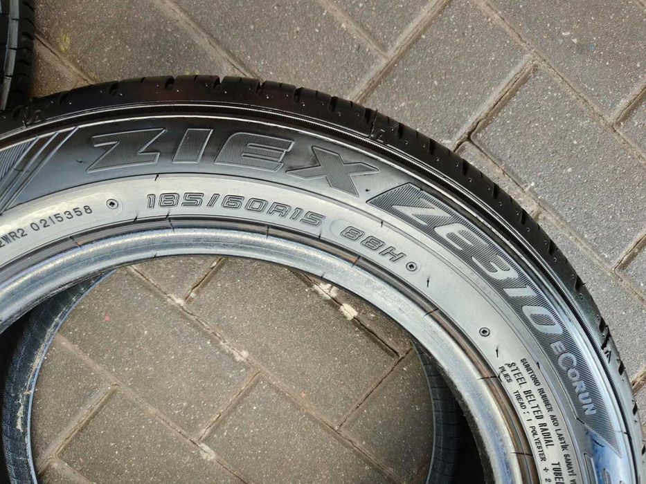 185/60 88H R15 FALKEN Ziex ZE310 8mm 2023r jak NOWE Opony Letnie 4szt