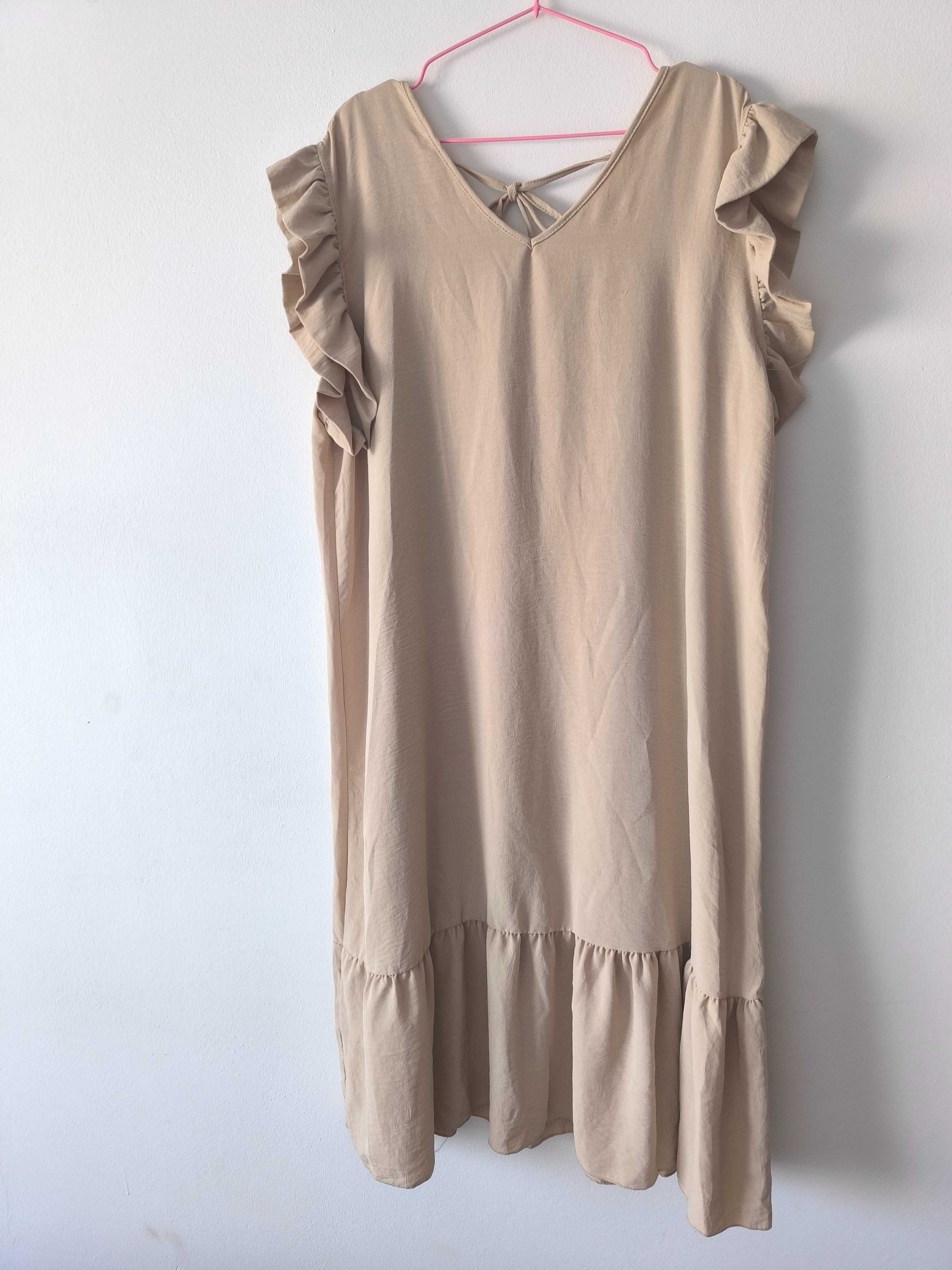 Vestido bege novo