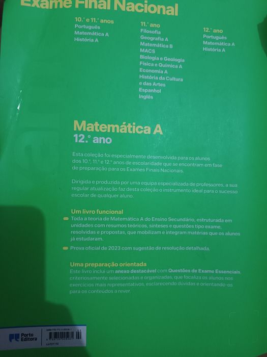 Livro de Exames Nacionais 12Ano Matemática A