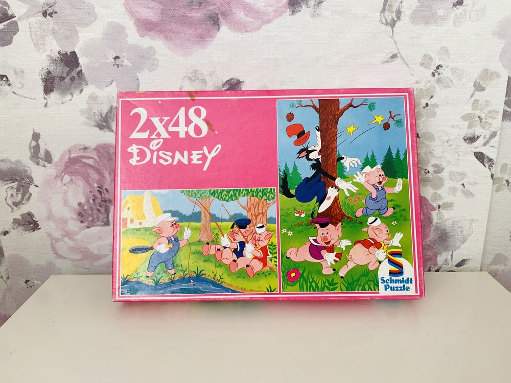 Puzzle Disney Trzy Małe Świnki vintage