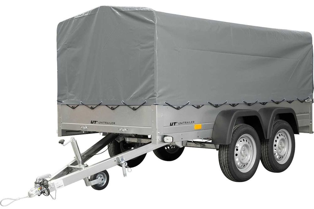 Przyczepka dwuosiowa GARDEN 264/2 KIPP 264x125 stelaż H800 + pokrowiec