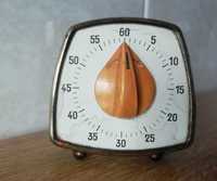 Temporizador de cozinha vintage com medidor de tempo e alarme