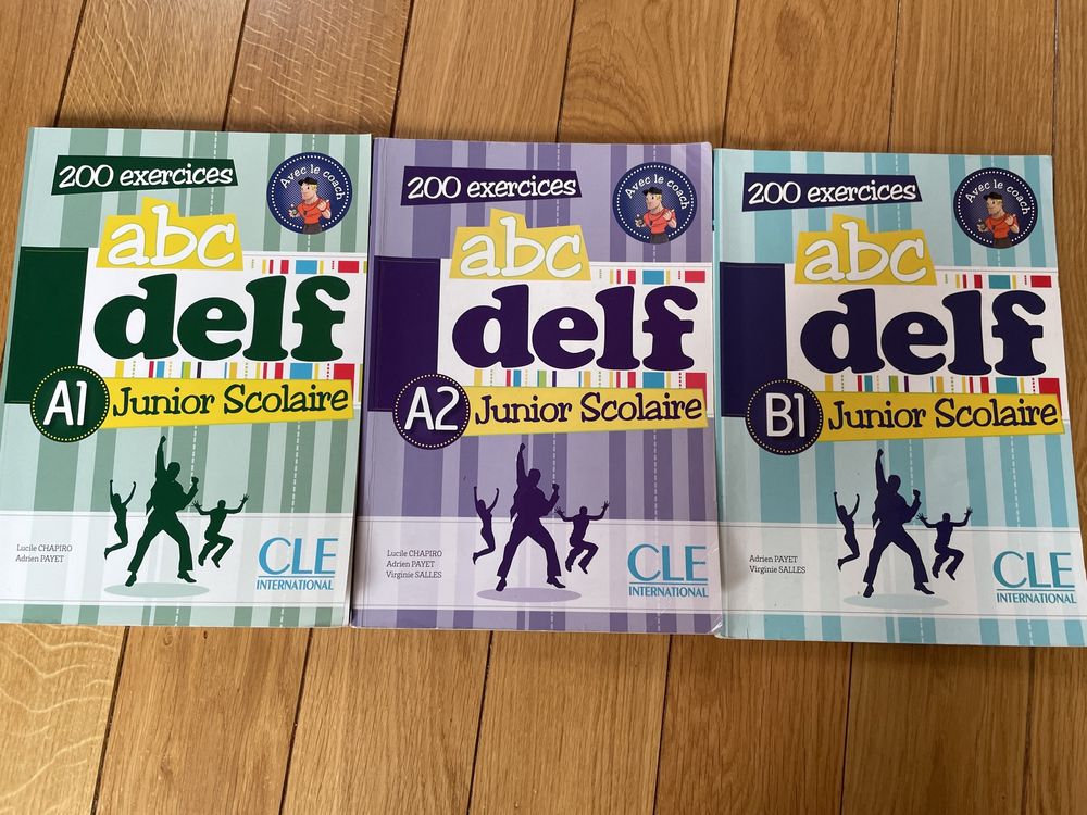 ABC Delf Junior Scolaire A1, A2, B1 zestaw