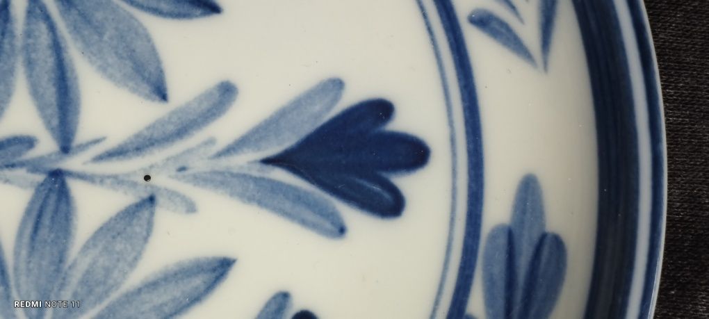 Lindíssimo prato porcelana antiga chinesa C.d.Indias China azul