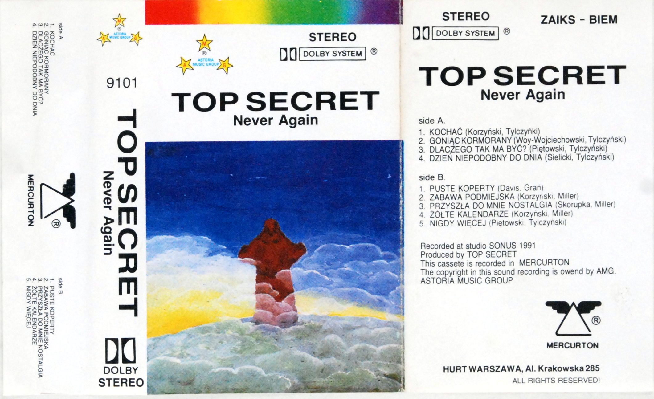 Top Secret - Never Again (kaseta) BDB