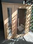 Sauna 3 osobowa wewnętrzna. Bez lamp. Sama obudowa z ławką.