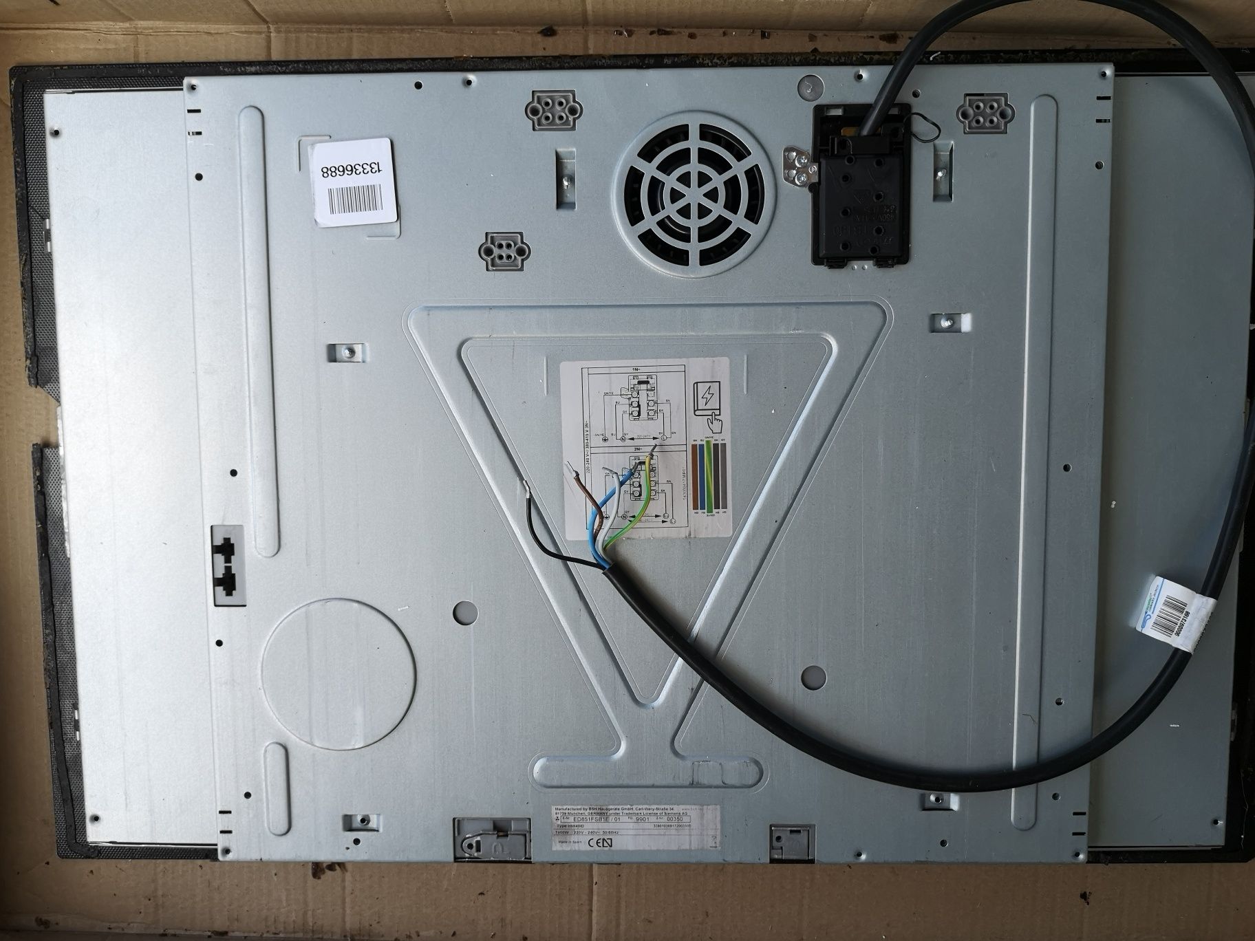 siemens ed851fsb1e płyta indukcyjna na części