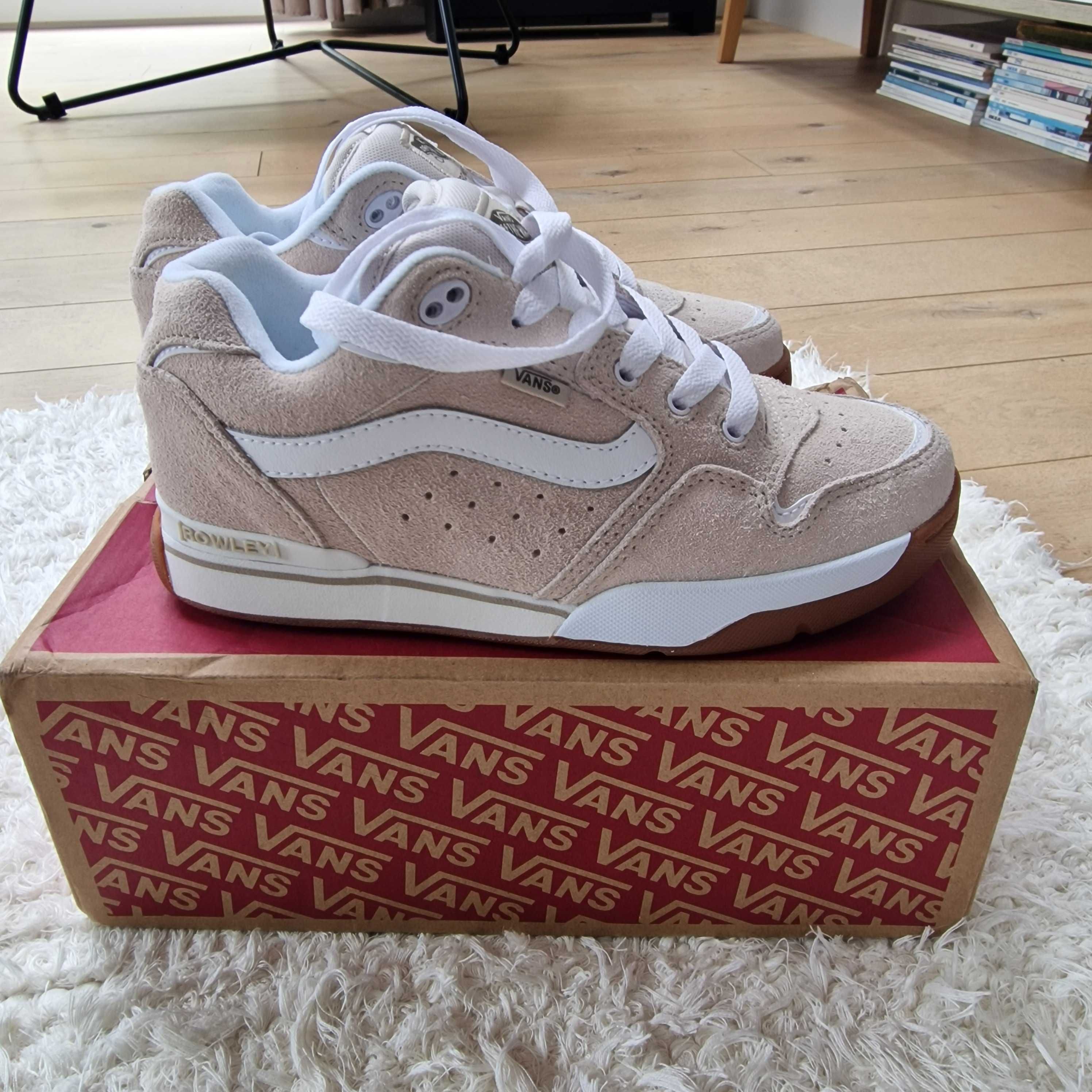 Buty sneakersy VANS ROWLEY XLT CHUNKY rozm. 39, beżowe NOWE, z Anglii!