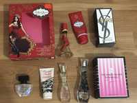 Pudełka, buteleczki perfumy victorias secret YSL Aguilera katy Perry