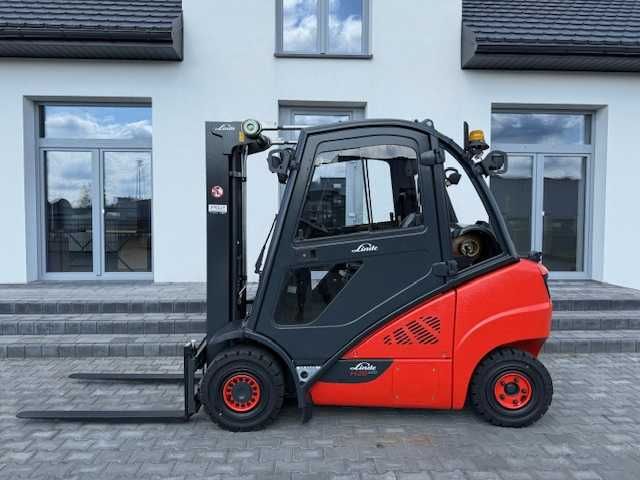 Wózek widłowy Linde H25t-02 Evo triplex 4 sekcje ogrzewana kabina