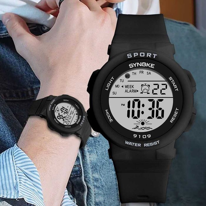 Zegarek damski elektroniczny Synoke cyfrowy wodoszczelny WR50 sportowy