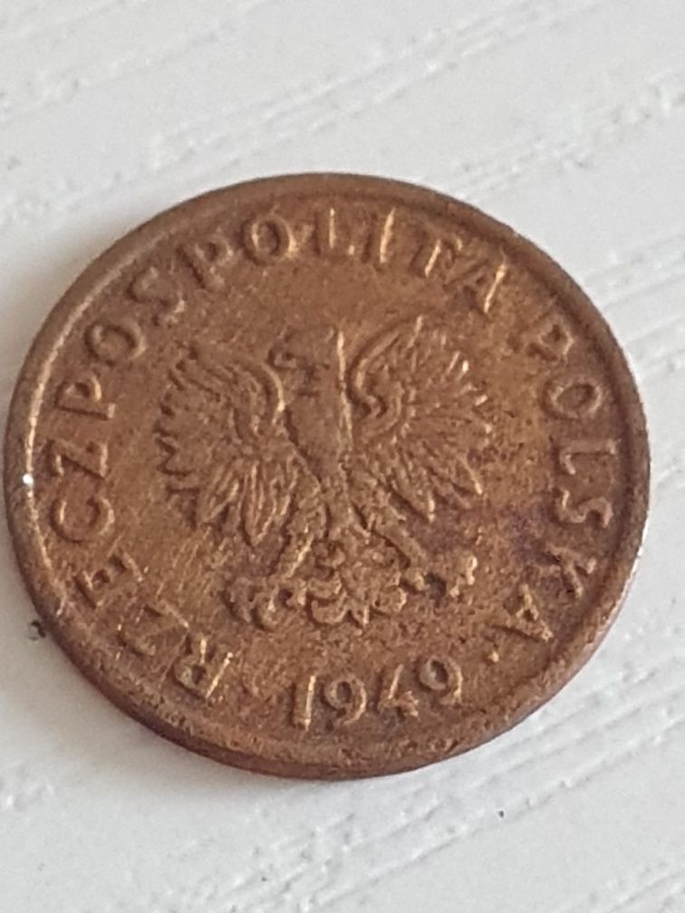 Moneta 5-cio groszowa z 1949r