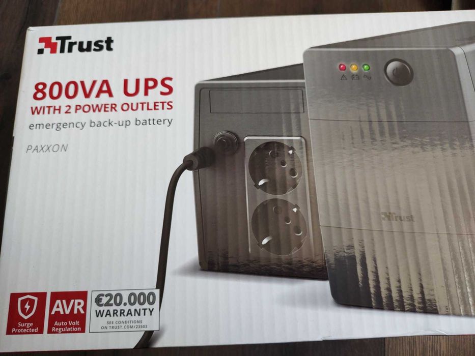 Джерело безперебійного живлення Trust Paxxon 800VA UPS 2