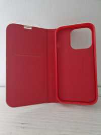 Kabura Book z ramką do Iphone 13 Pro Max czerwona