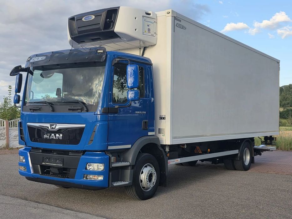 MAN TGM 15.250 / CHŁODNIA / WINDA / 2018 ROK / 230 TYŚ KM / BOCZNE DRZWI / AUTOMAT / SPROWADZONY / E6 / 18  EUROPALET/