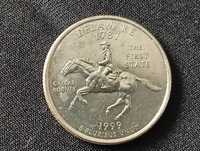 Moneta 1999- Delaware 1787 The First State Quarter Dollar Coin