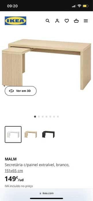 Secretária Malm IKEA