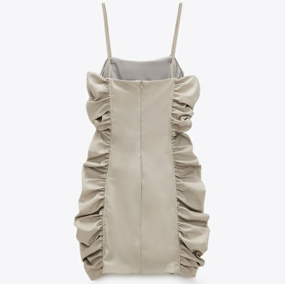 Сексуальное шикарное платье Zara, с драпировкой