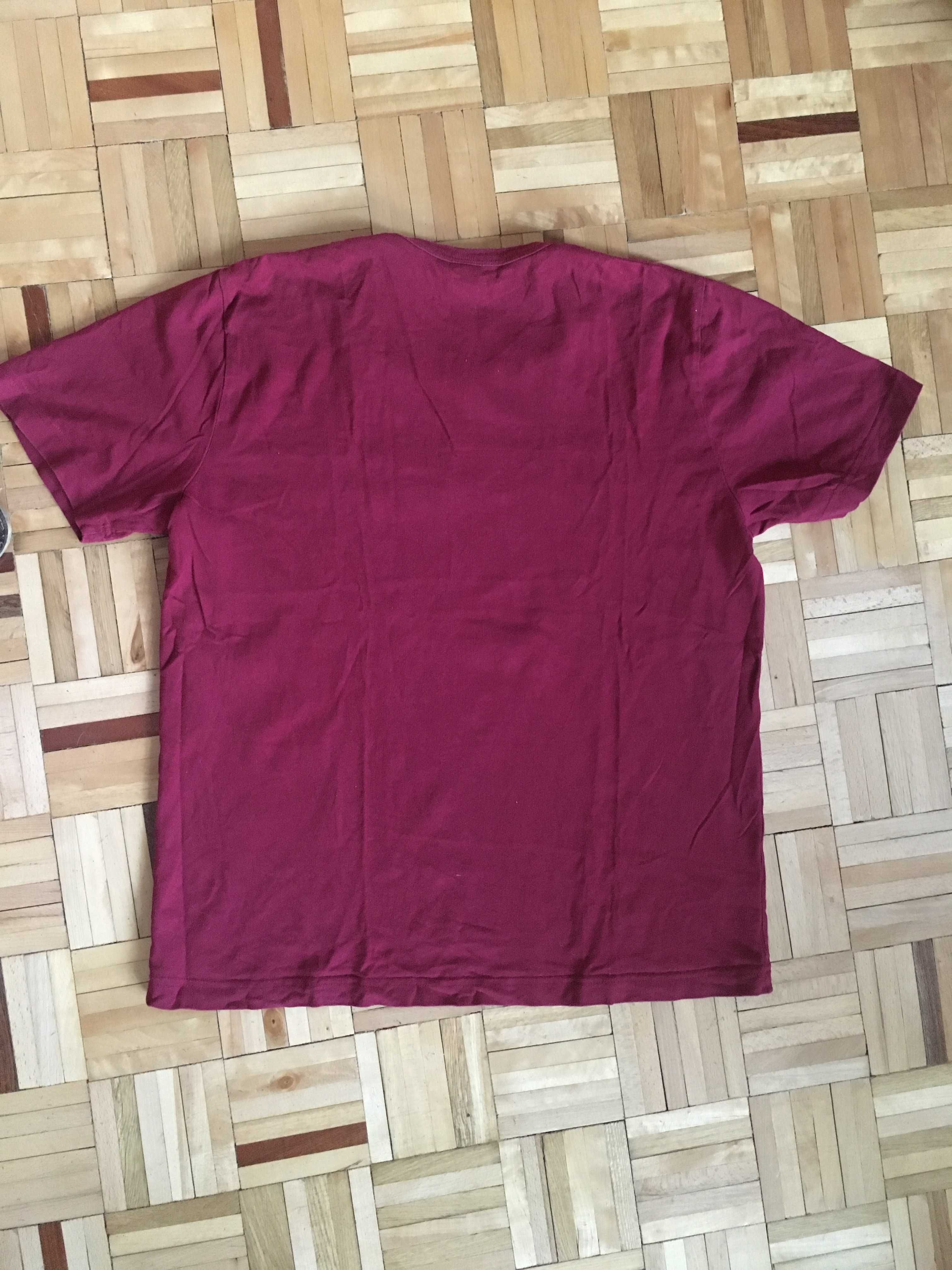 Burgundowy t-shirt Celio roz. M