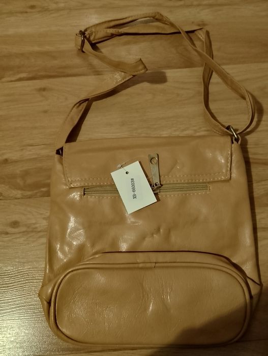 Nowa torebka cross body inspiracja YSL jasny brąz