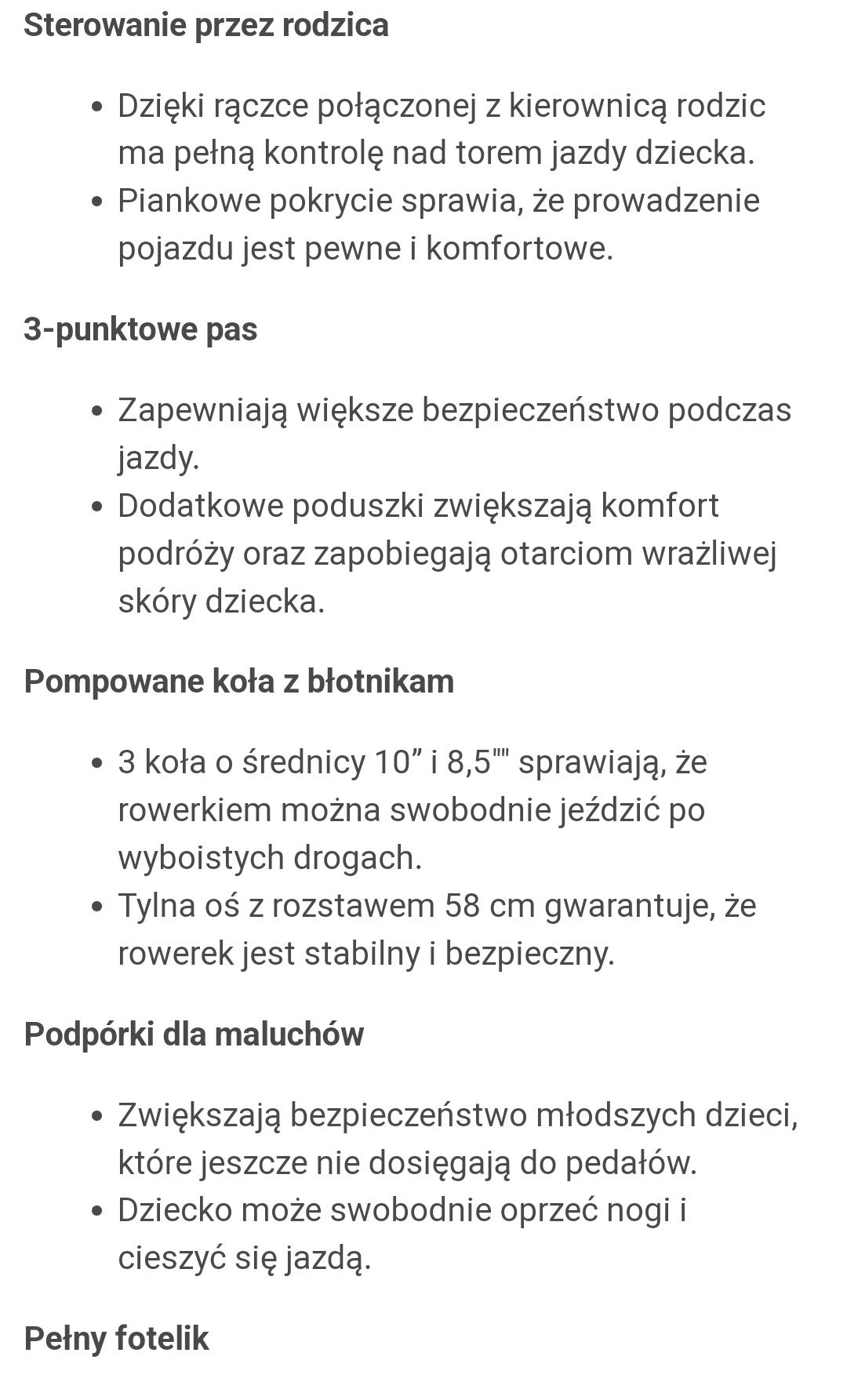 Rowerek trójkołowy lionelo 3w1