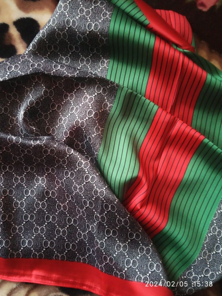 Платок хустка шарфік в стилі Гуччі