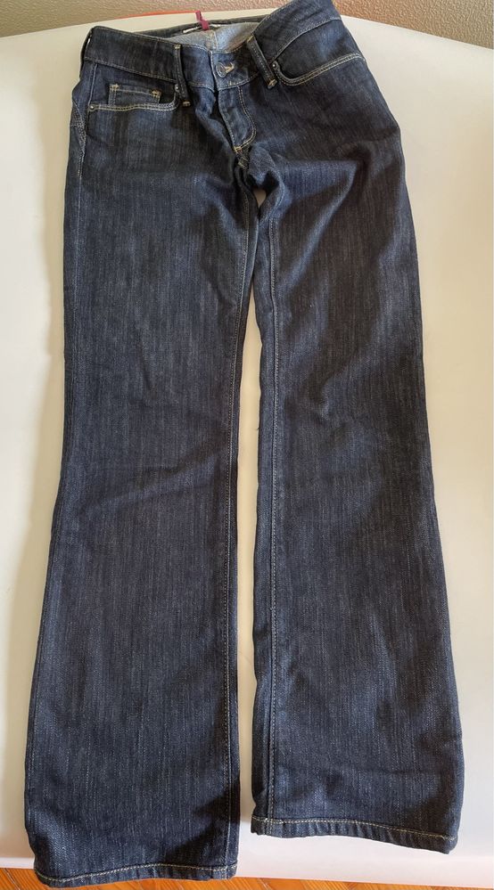 Calça de ganga azul salsa