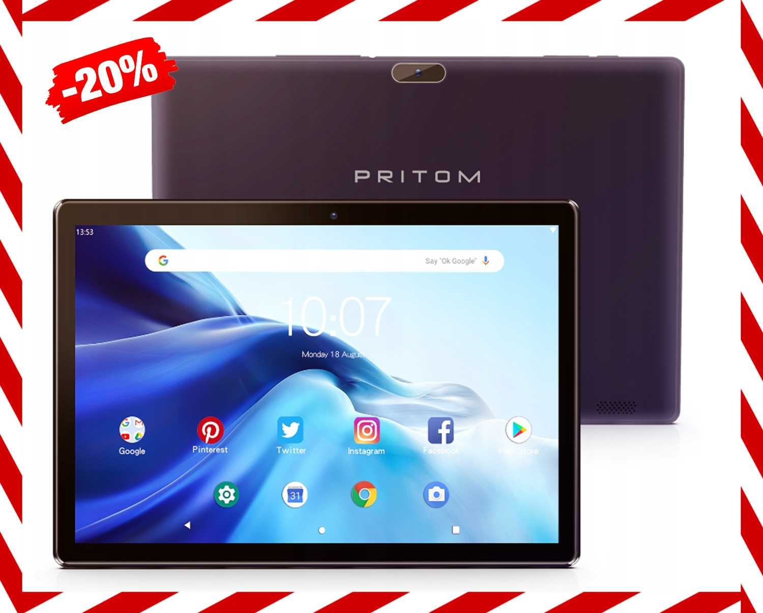 NOWOCZESNY TABLET 10" Android WiFi 32GB GPS BT *Wyprzedaż*