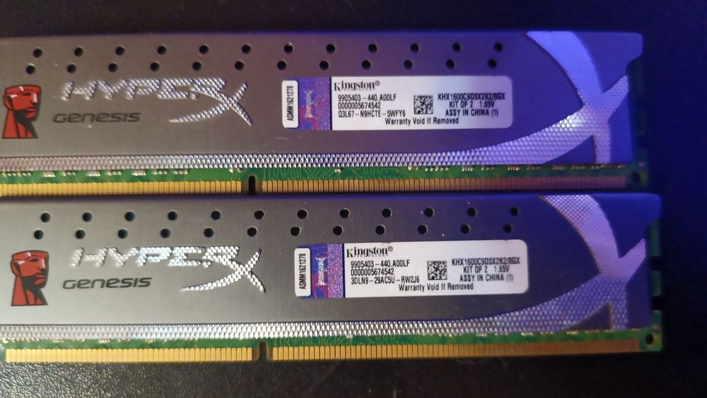 Pamięci RAM DDR3  Hyperx  Kngston