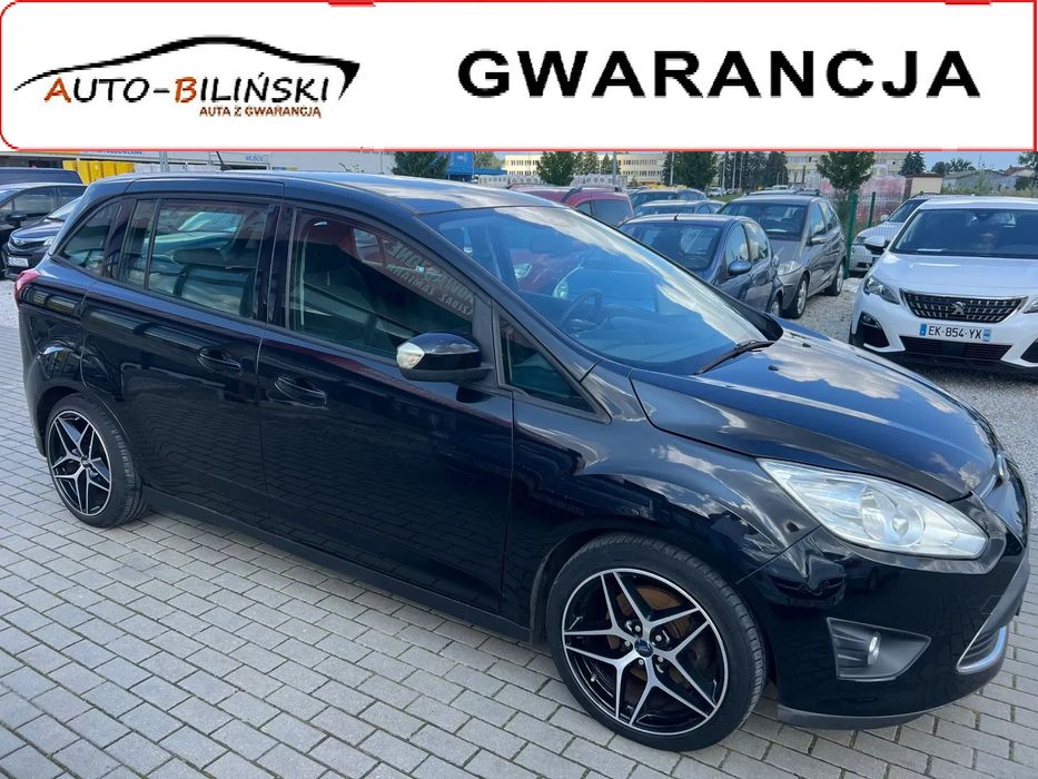 Ford Grand C-MAX 1.6Benz.125KM ALU18+Zima Klima HAK Grzana Szyba Kurtyny Opłaty Gwaranc