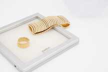 Conjunto Pulseira + Anel Swatch (Dourado)