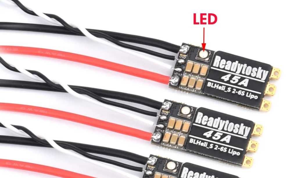 ESC , Бесщеточный регулятор двигателя LANRC 45A BLHeli_S 2-6S
