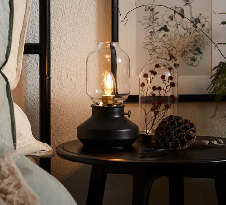 Ikea lampka nocna Tornaby z żarowką