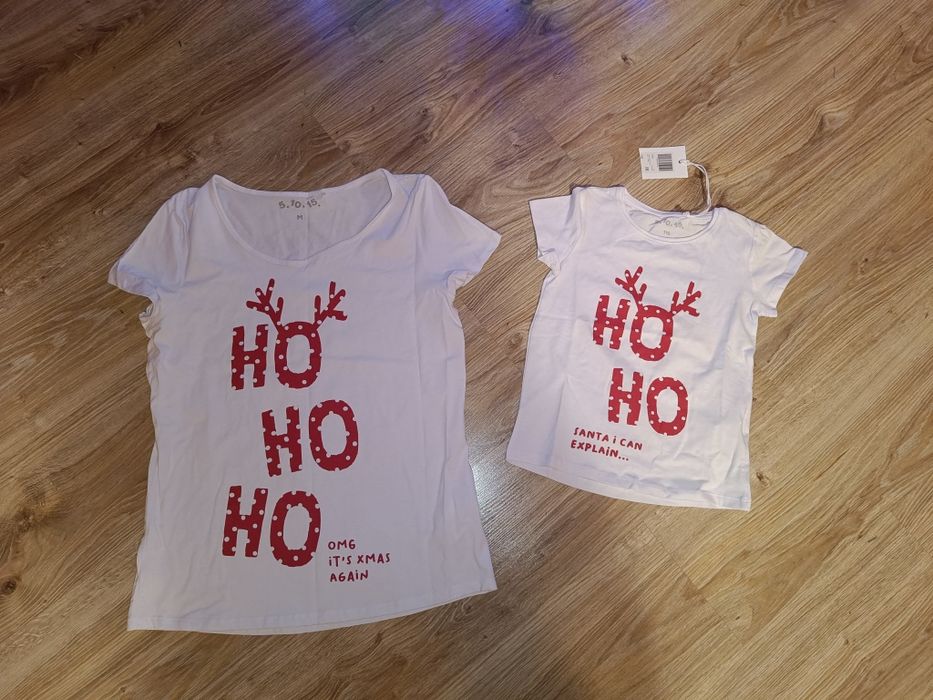 Sesja mama córka sesja świąteczna mama córka nowy t-shirt