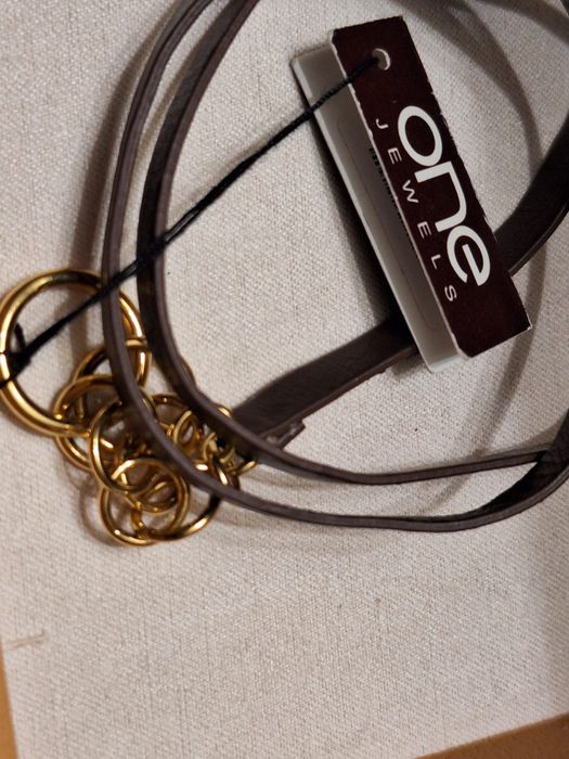 Pulseira one - 3 voltas - cor castanho - unisexo